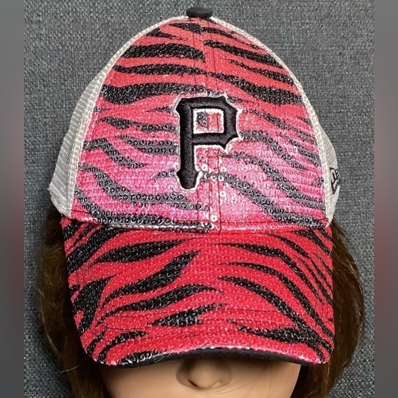 PITTSBURGH Pirates MLB New Era Kids/Girls Leopard Pink Snapback Hat Baseball Cap - Picture 1 of 10